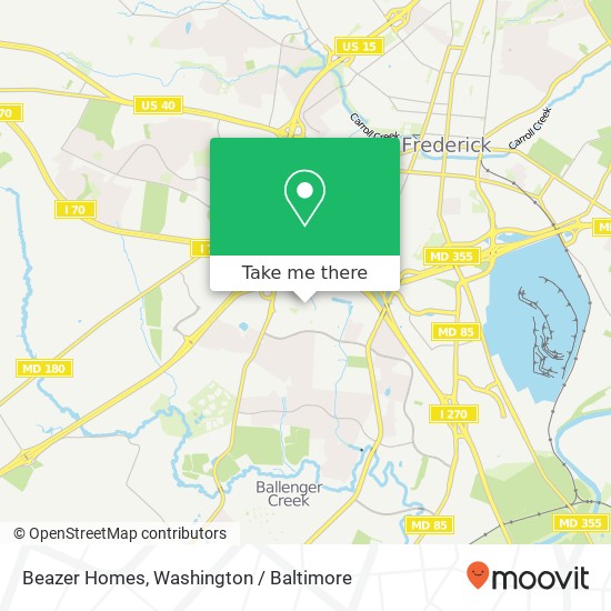 Beazer Homes map