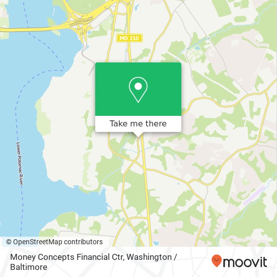 Mapa de Money Concepts Financial Ctr