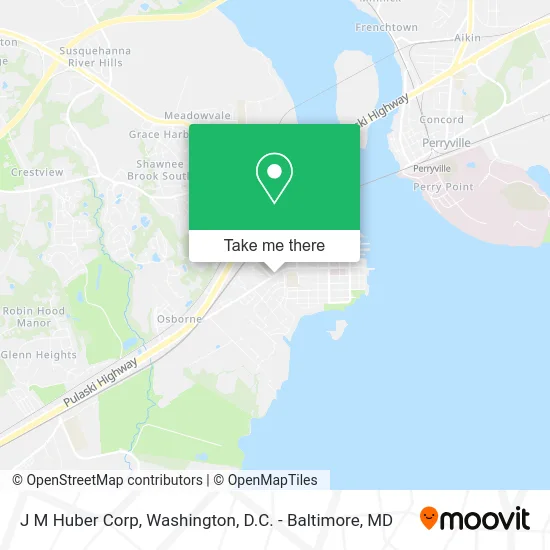 J M Huber Corp map