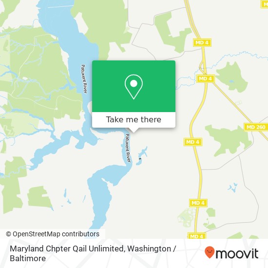 Maryland Chpter Qail Unlimited map