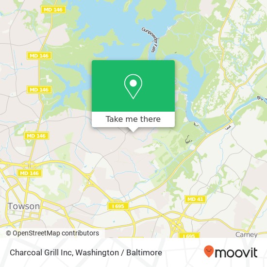 Charcoal Grill Inc map