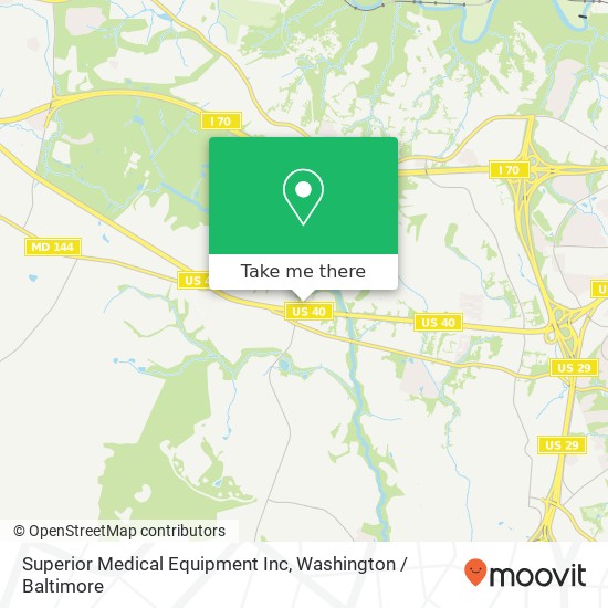 Superior Medical Equipment Inc map