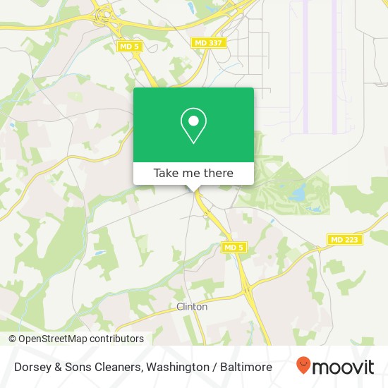 Dorsey & Sons Cleaners map