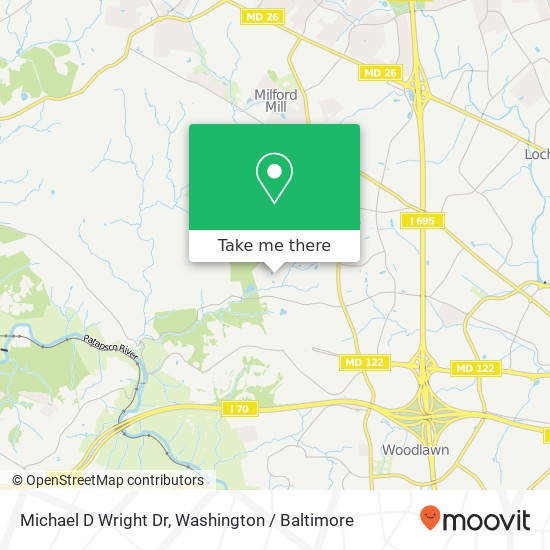 Michael D Wright Dr map