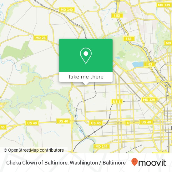 Mapa de Cheka Clown of Baltimore