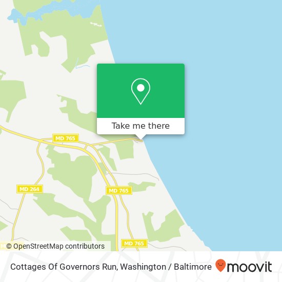 Mapa de Cottages Of Governors Run