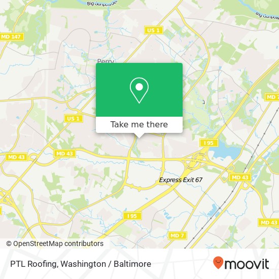 PTL Roofing map