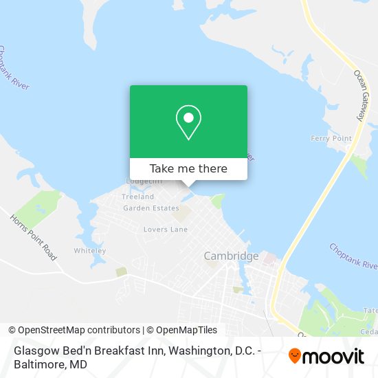 Glasgow Bed'n Breakfast Inn map