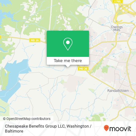 Mapa de Chesapeake Benefits Group LLC