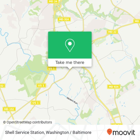 Shell Service Station map