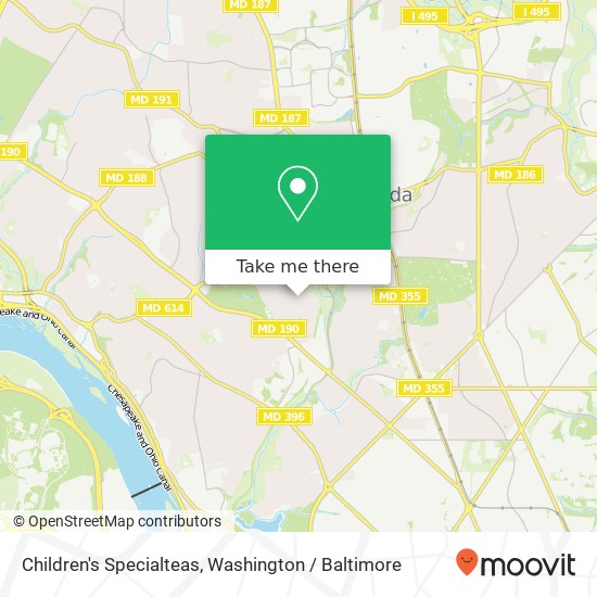 Children's Specialteas map