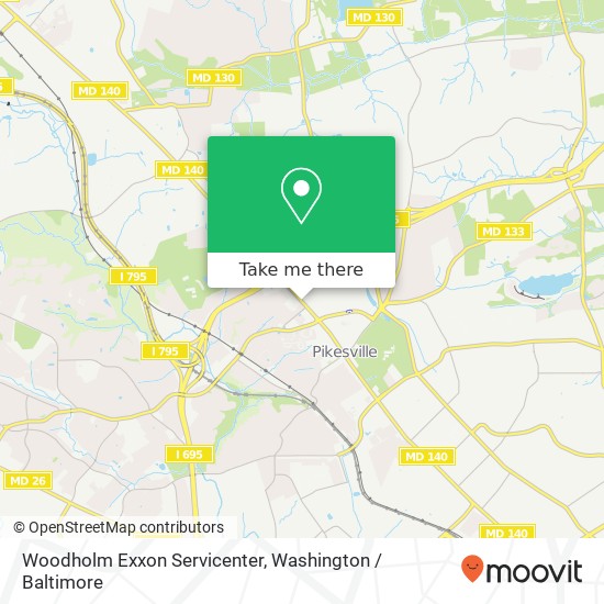Woodholm Exxon Servicenter map