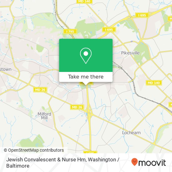 Mapa de Jewish Convalescent & Nurse Hm