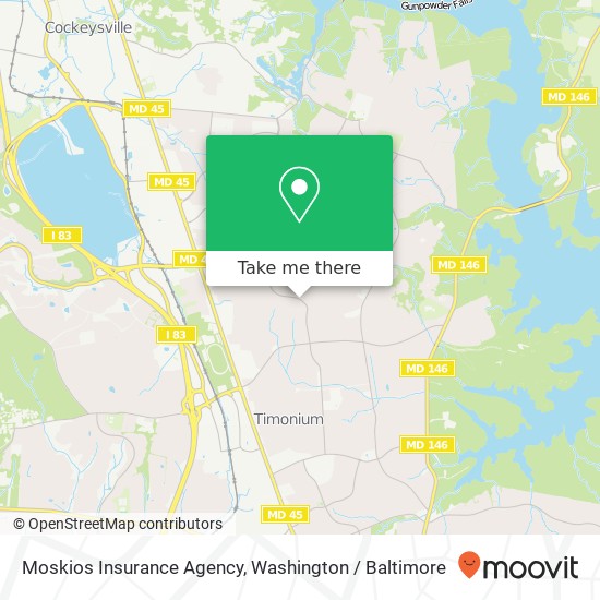 Moskios Insurance Agency map