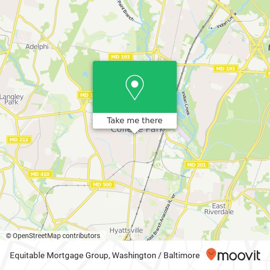 Mapa de Equitable Mortgage Group