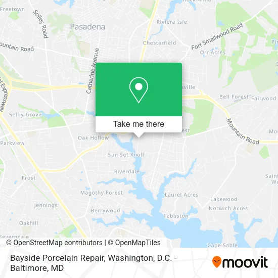 Bayside Porcelain Repair map