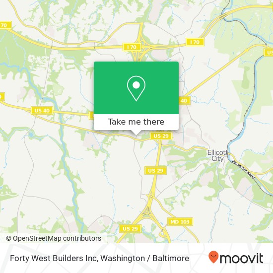 Mapa de Forty West Builders Inc