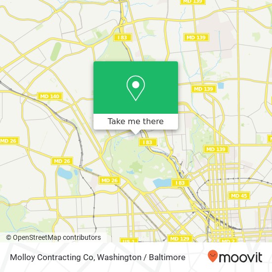 Molloy Contracting Co map