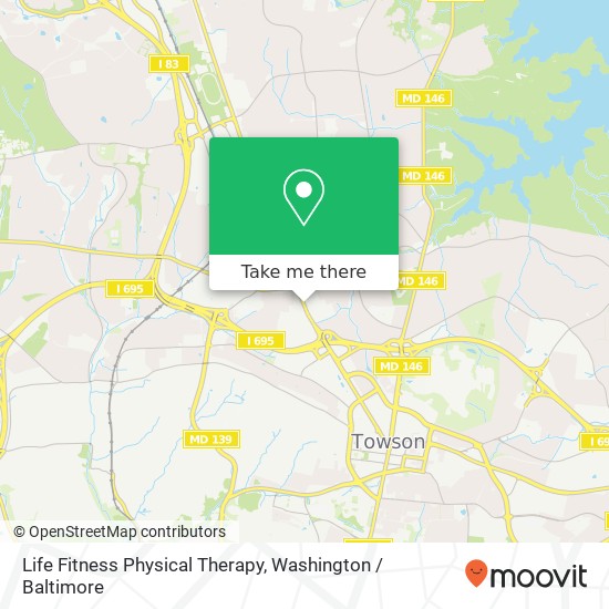 Life Fitness Physical Therapy map