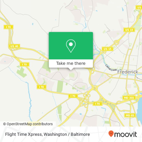 Flight Time Xpress map