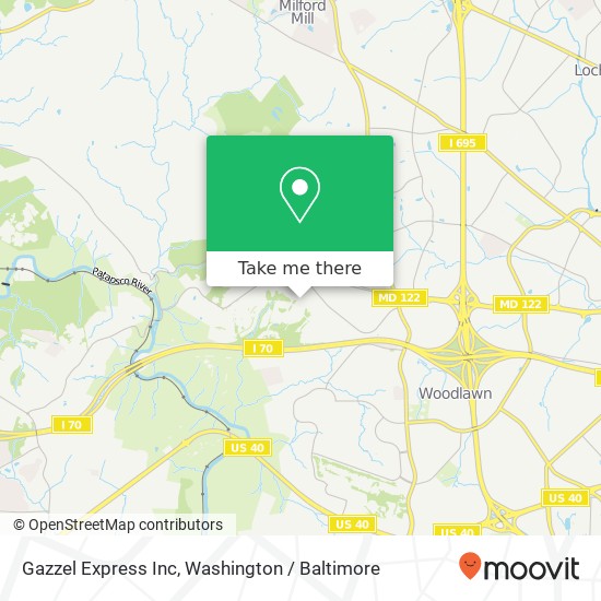 Gazzel Express Inc map