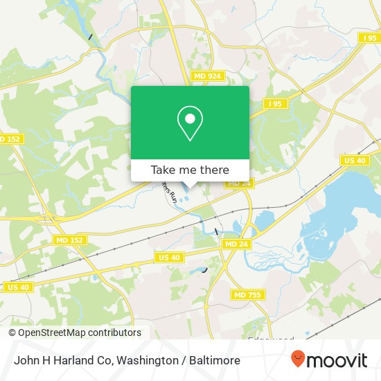Mapa de John H Harland Co