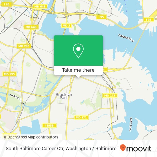 Mapa de South Baltimore Career Ctr