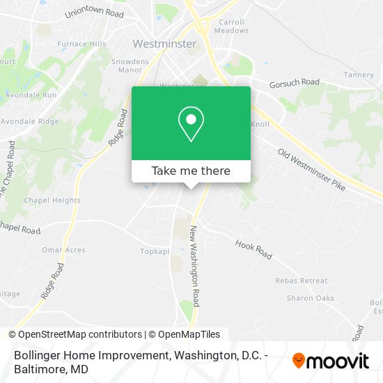 Bollinger Home Improvement map