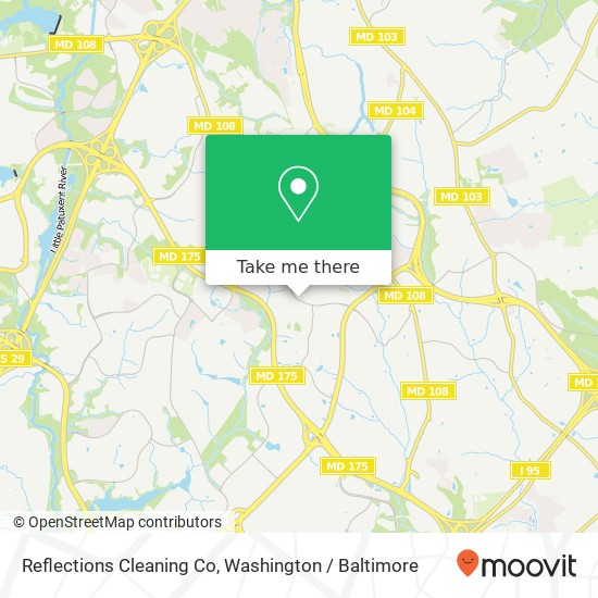 Reflections Cleaning Co map