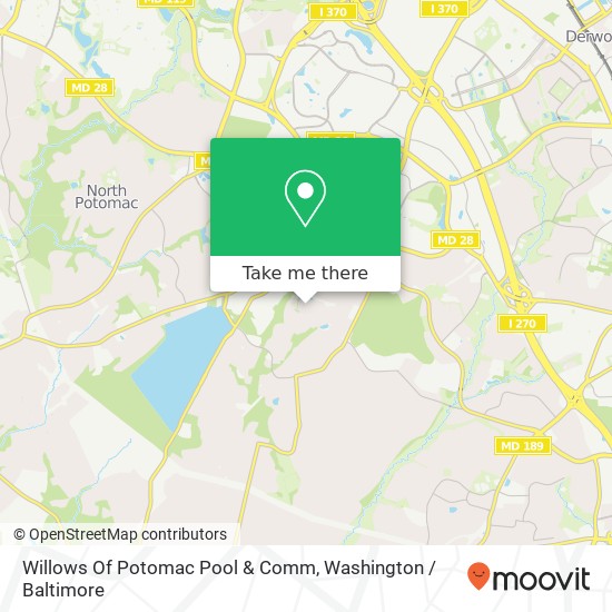 Mapa de Willows Of Potomac Pool & Comm