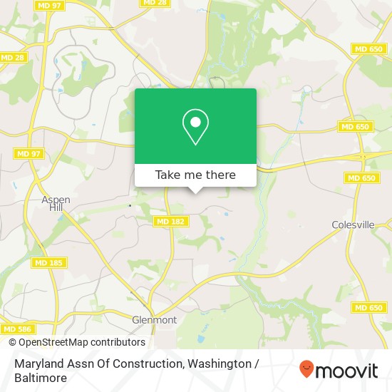 Mapa de Maryland Assn Of Construction