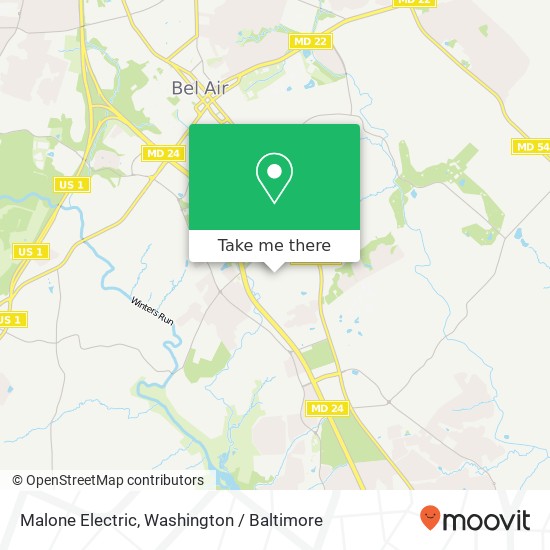 Malone Electric map