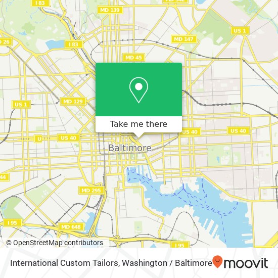 International Custom Tailors map