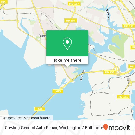 Cowling General Auto Repair map