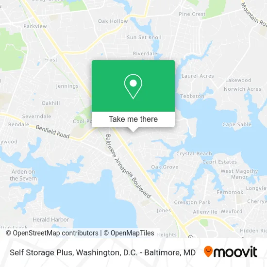 Self Storage Plus map
