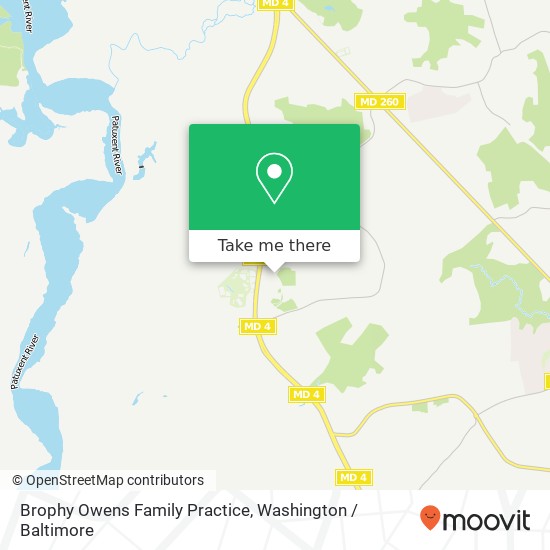 Brophy Owens Family Practice map
