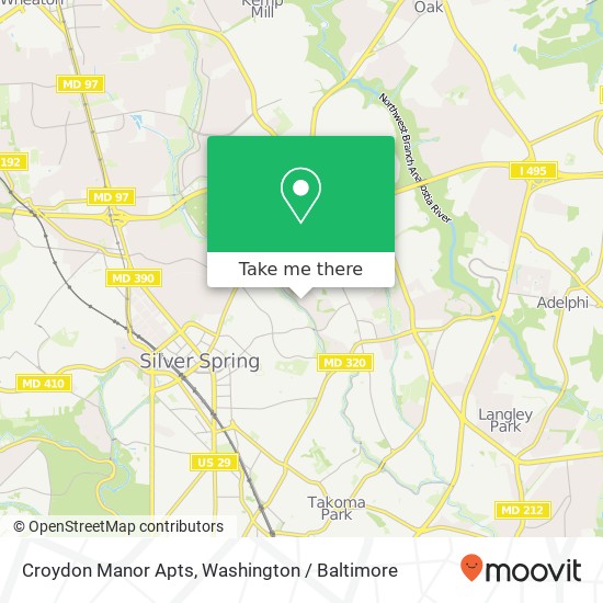 Croydon Manor Apts map