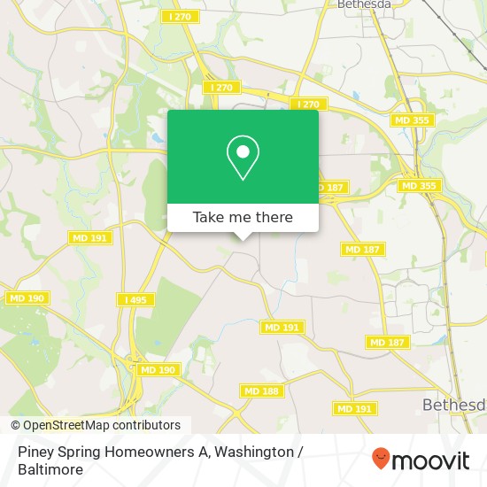 Mapa de Piney Spring Homeowners A