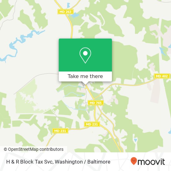 H & R Block Tax Svc map