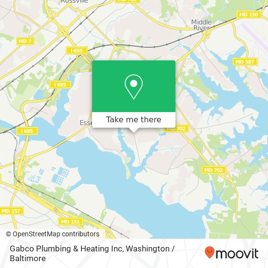 Mapa de Gabco Plumbing & Heating Inc