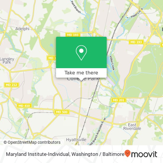 Maryland Institute-Individual map