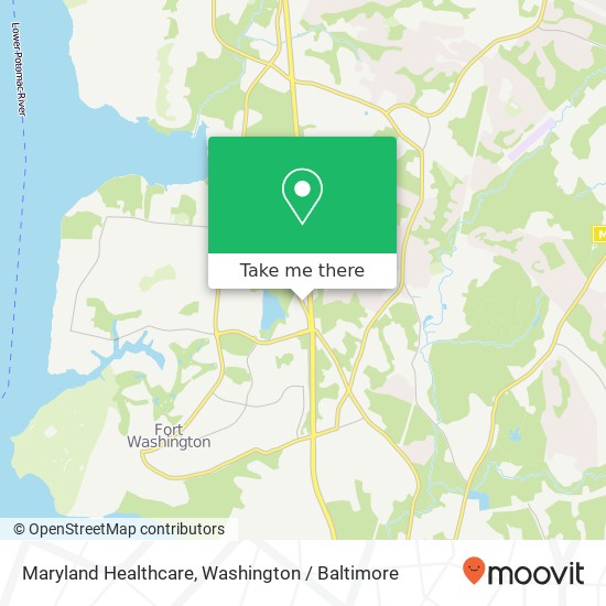 Maryland Healthcare map