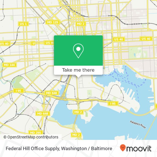 Federal Hill Office Supply map