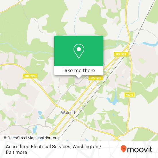 Accredited Electrical Services map