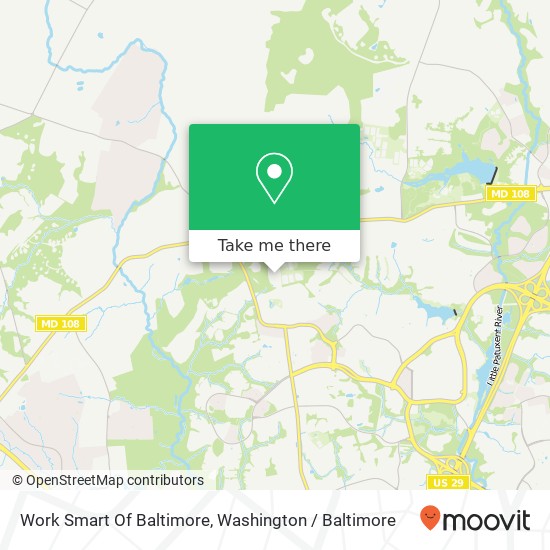 Mapa de Work Smart Of Baltimore