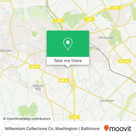 Mapa de Millennium Collections Co