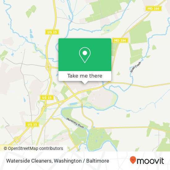 Waterside Cleaners map