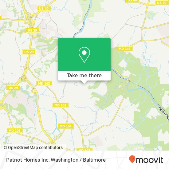 Patriot Homes Inc map