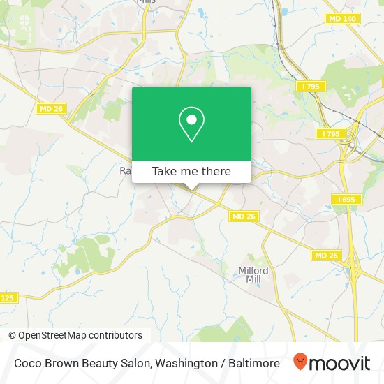 Mapa de Coco Brown Beauty Salon