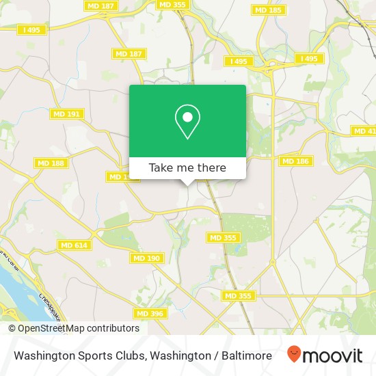 Mapa de Washington Sports Clubs